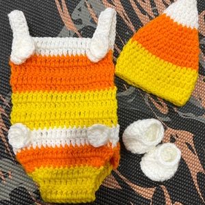 NICU 4 pound Preemie - Nano Micro Preemie Candy Corn Halloween costume. Reborn.